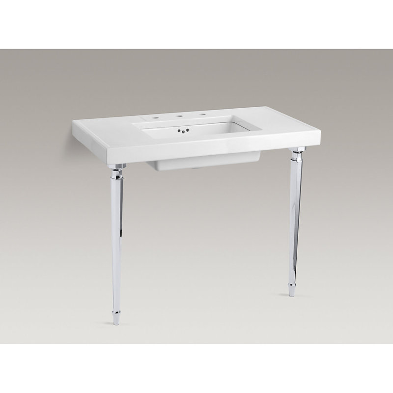 Pattes de table Kathryn, Chrome poli