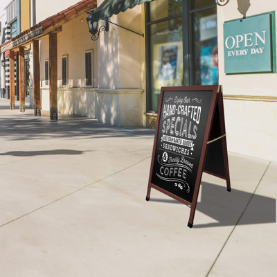 A-Frame Sidewalk Composition Chalkboard