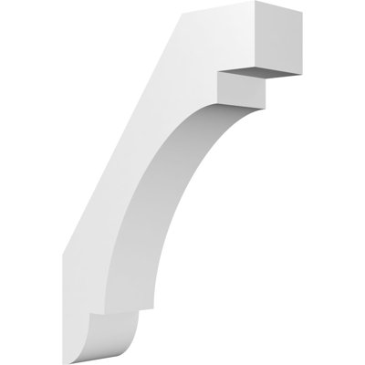 3"W x 10"D x 14"H Standard Aspen Architectural Grade PVC Knee Brace