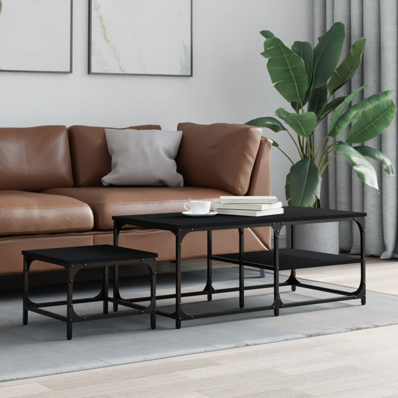 Sherick Four Leg Coffee Table, Black