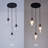Modern Farmhouse 3-light Dimmable Glass Chandelier