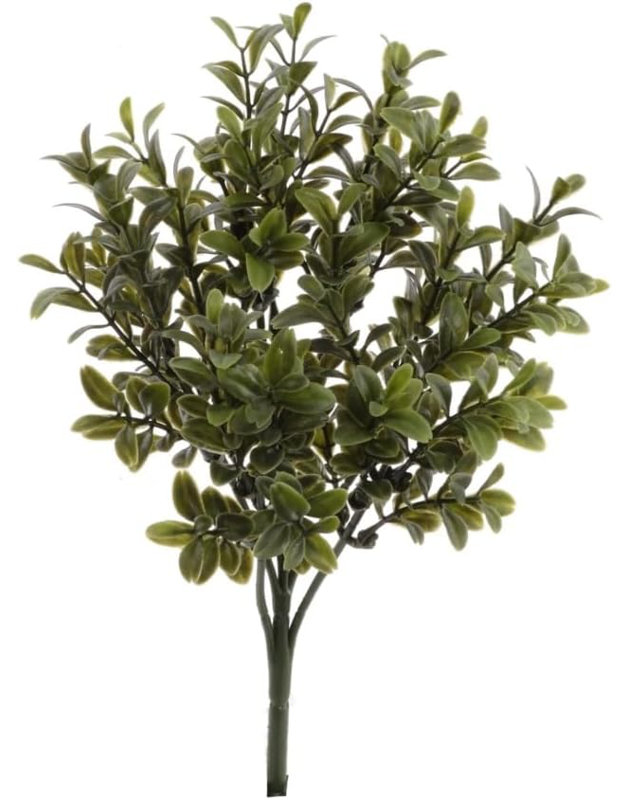 Mini choix artificiel de buis 10 po - Mini tige verte pour arrangement, couronnes et décoration intérieure