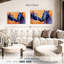 Bleu à motif de chevaux-107940559