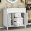 Ensemble de meuble-lavabo simple 35,9 po avec plateau Albreda-2073585013