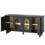 Mid-Century Modern TV Stand with Storage, TV Console Table with Glass Doors for Living Room-1362892905