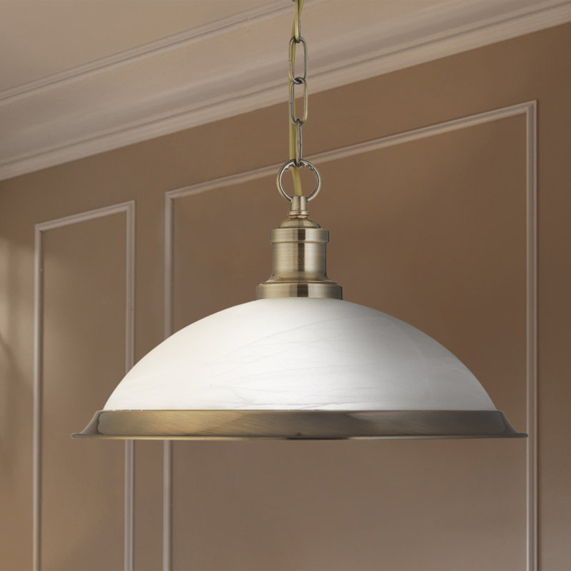 Abeer 1 - Light Dome Pendant, Antique Brass