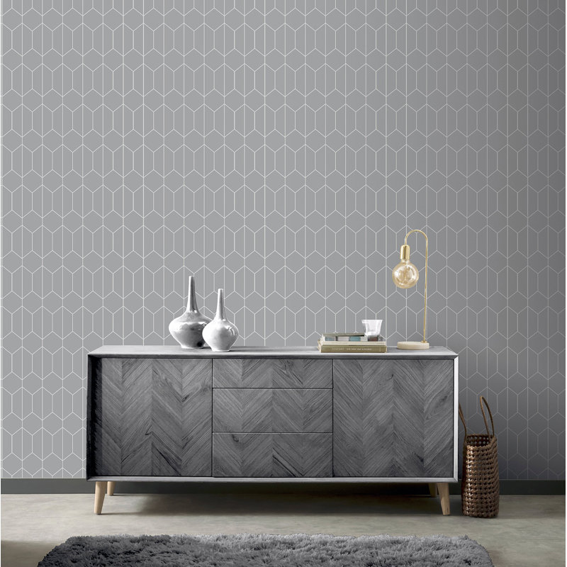 Papier peint Orson, Gris