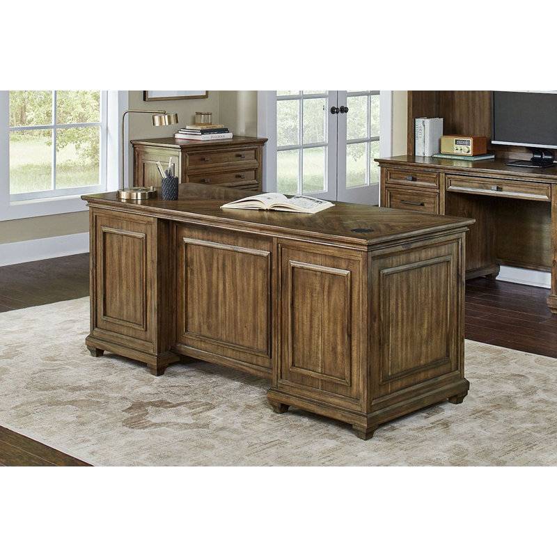 Drawdy Executive Desk with Built in Outlets