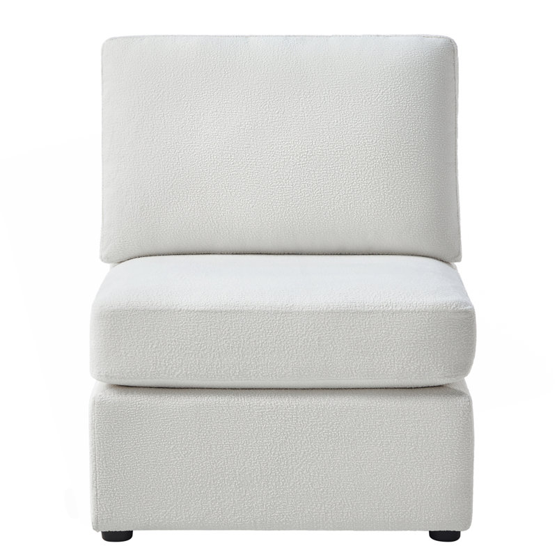 Chaise sans accoudoirs Chauncy - Ivoire, Ivoire ivoire