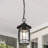 Nerota 1 - Light Modern Black Outdoor Hanging Lantern Outdoor Chandelier