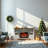 60 Inch Electric Fireplace  Entertainment Center With Door Sensor-Jasmine white color-1310185381