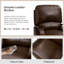 Fauteuil inclinable standard en cuir véritable Hardge-245157670