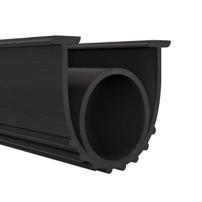 20Ft Type B Rubber Garage Door Seal Durable Rubber Weatherstripping Suitable For Underground Garages And Bunkers