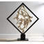 Cast Revolving Diamond Sculpture, Faux Bleached