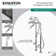 Kingston Brass Kingston Three-Handle 2-Hole Freestanding Tub Faucet with Supply Line and Stop Valve