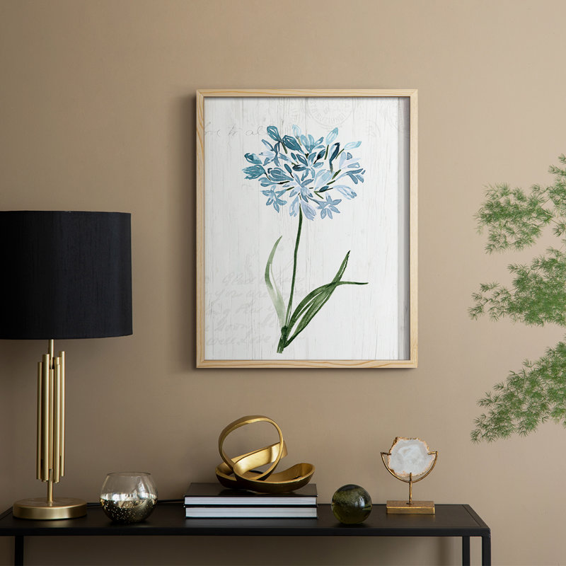 «Garden Botanical I», reproduction encadrée - bois massif, H 30 po x l 24 po, Naturel