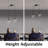 Concow 2 - Light Dimmable Black Kitchen Island Pendant-382921371