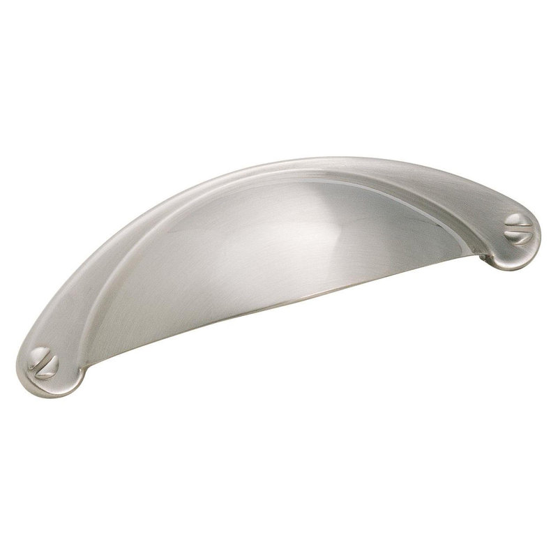 Cup Pulls 2-1/2 inch (64mm) Center-to-Center Satin Nickel Cabinet Cup Pull - 10 Pack, 2 1/2", Satin Nickel