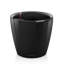 Pot à fleurs rond en plastique Classico LS 35 avec indicateur de niveau d'eau pour l'intérieur et l'extérieur, blanc brillant-287580036-287580046