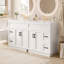 Ensemble de meuble-lavabo avec tiroirs et tablettes réglables et lavabos (comprend 2 meubles-lavabos)-803172748