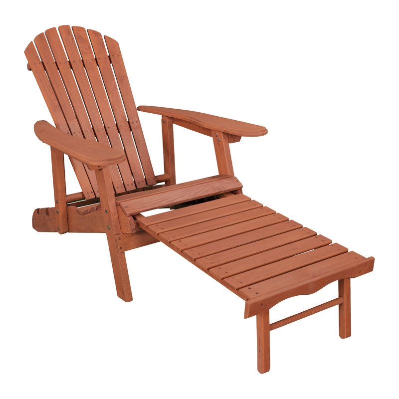 Chaise Adirondack avec repose-pieds