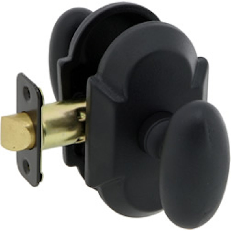 Bouton de porte Sandcast, Noir patiné