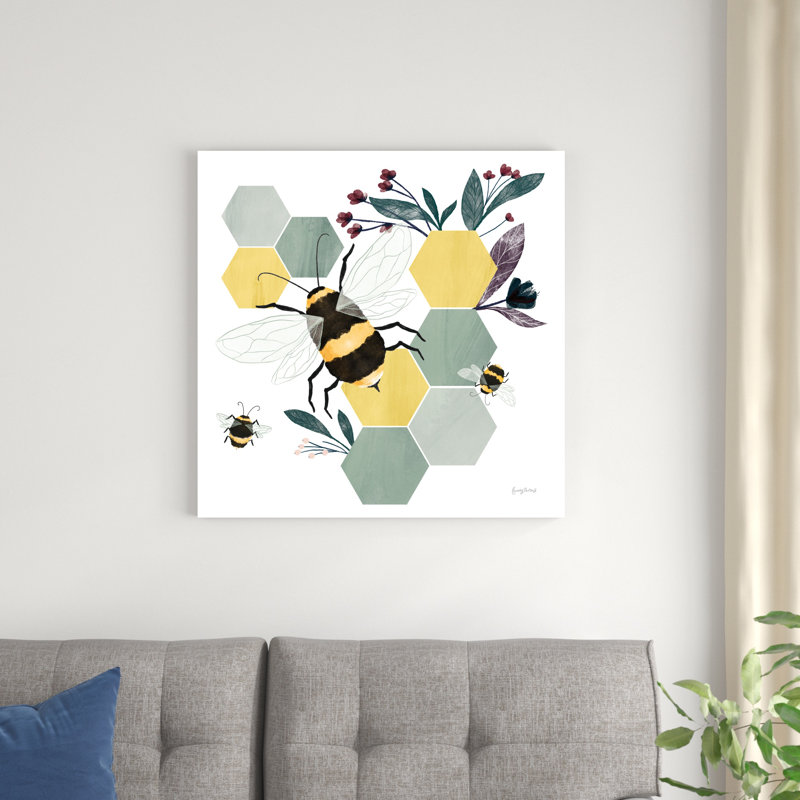 Abeilles II, H 30 po x l 30 po x P 1,25 po