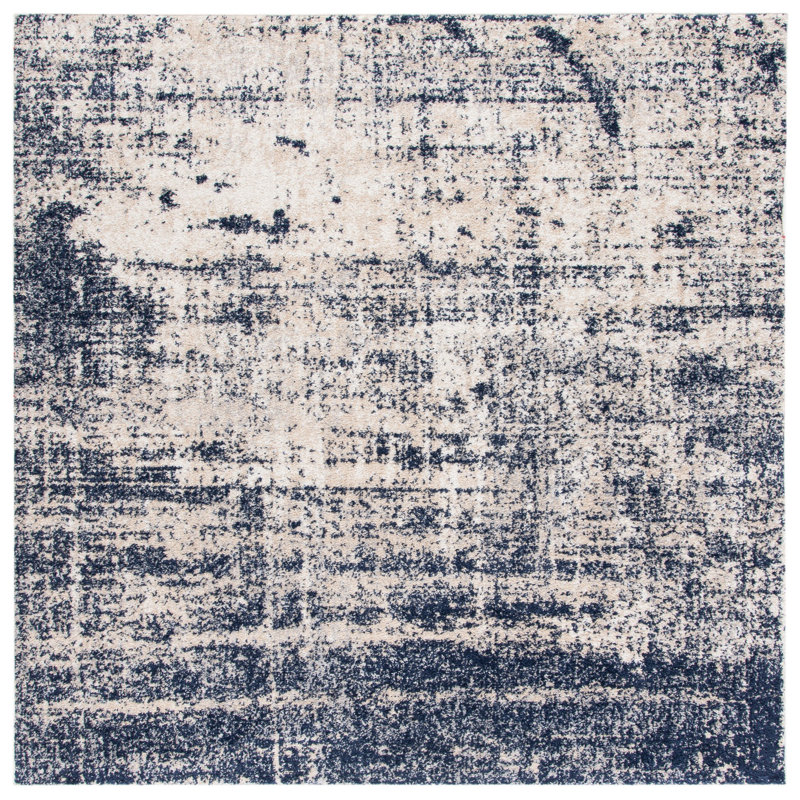 Gerberoy Performance Abstract Rug, Square 8'
