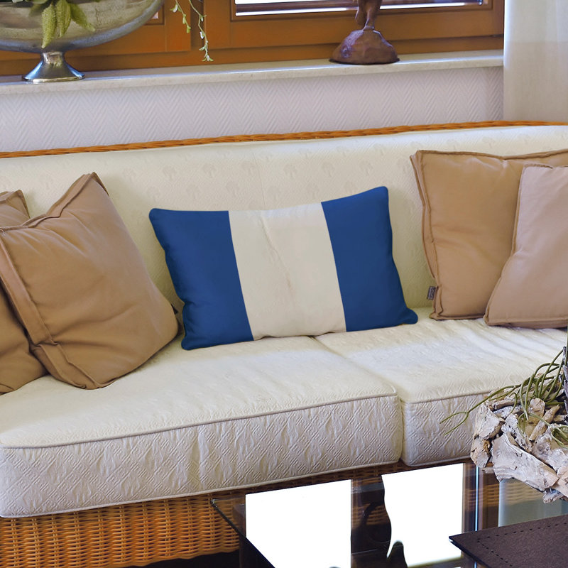 Housse de coussin lombaire Atlanta, Dallas, Bleu foncé