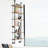Mestas Industrial Style 6-Tier Wall Mounted Pipe Shelves