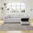 Comfortable 3-Person Modular Sofa With Stylish Storage Function