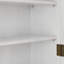 Armoire murale 24,8 po à deux portes avec trois niveaux de rangement et porte-serviettes
