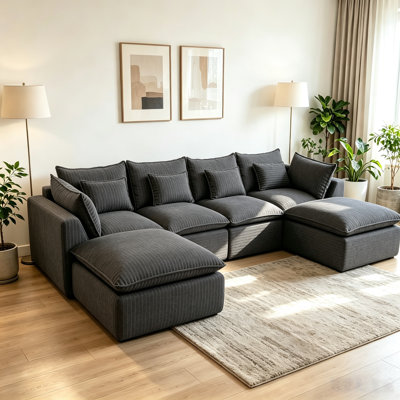 Canapé modulaire en forme de U de Boneless