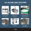 TFH-3622-SS 36'' L x 22'' W Free Standing Laundry Sink with Faucet