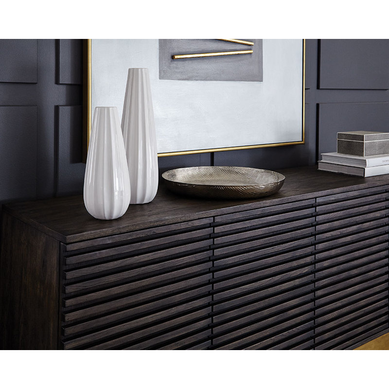 Mixt 78.75'' W Solid Wood Sideboard