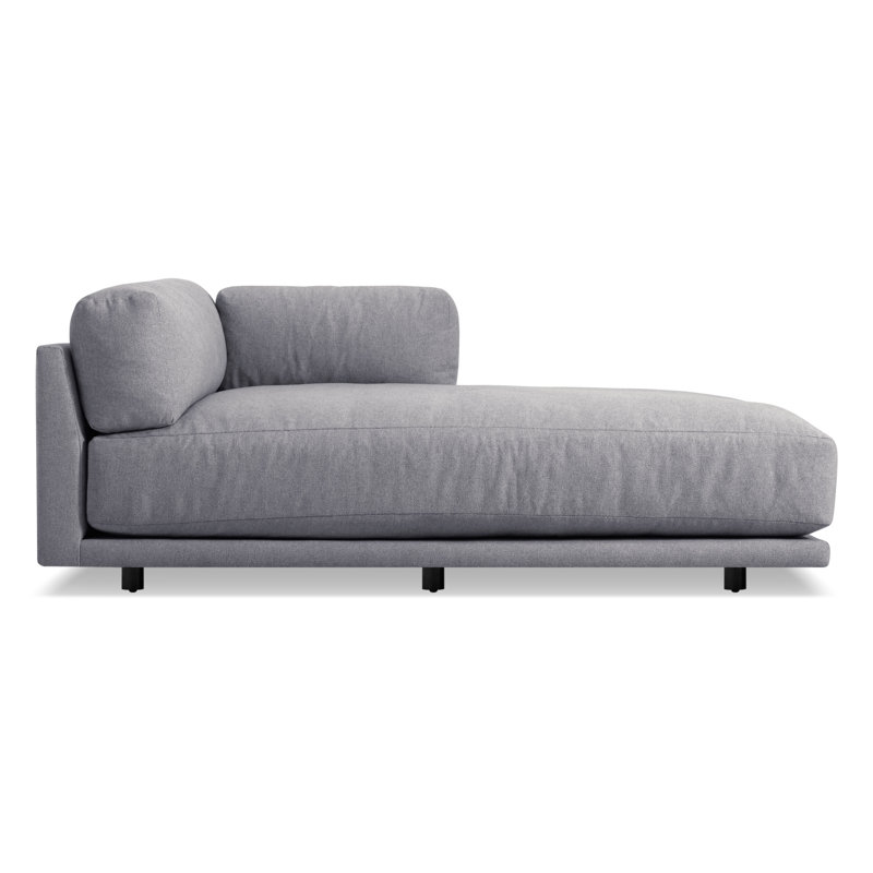 Sunday Chaise Lounge, Sanford Natural Linen, Right Hand Facing