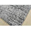Tapis gris en laine noué à la main de conception unique 6 pi x 8 pi 10 po Fynnlea