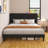 Alti 44.8'' Velvet Upholstered Tufted Bed Frame with Charging Station-150583310-150583409