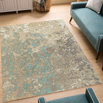 Pavillon de jardin multicolore 5 pi 3 po Tapis X 7 pour le confort et les zones très fréquentées