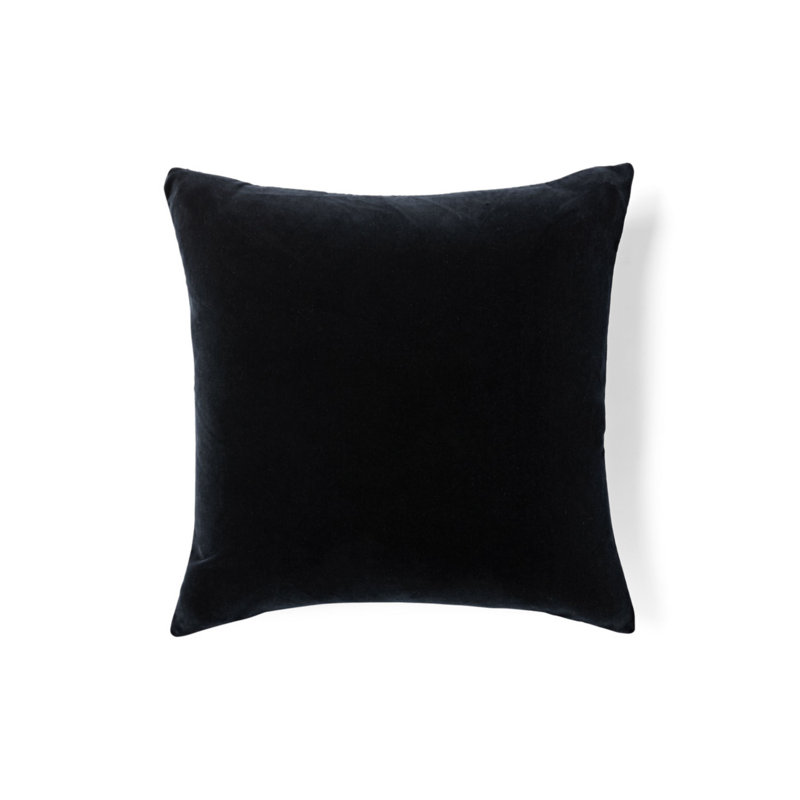 ANTELOPE / VELVET PILLOW, Rasberry/Black Animal Print, 22" H x 22" W, Square