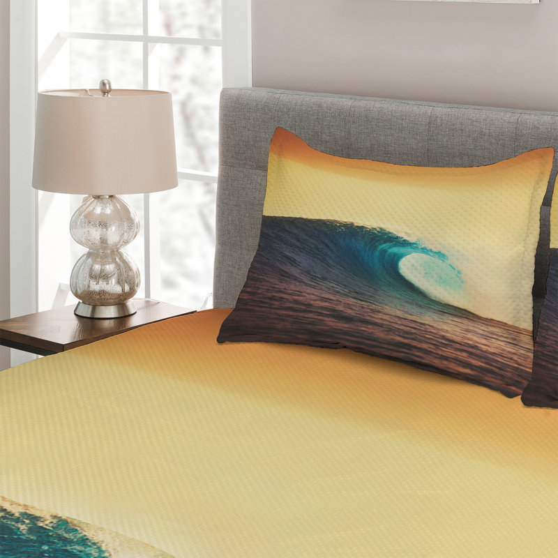 Hypnotic Coastal Polyester Coverlet