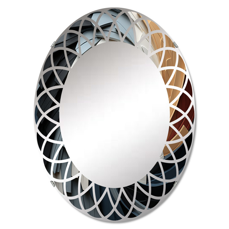 Benony - Miroir mural moderne ovale, 30 po x 20 po
