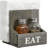 Wood Standing Napkin Holder Spice Caddy