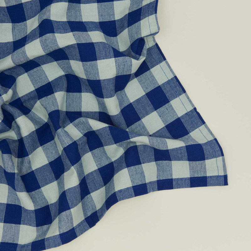 Serviettes de table Essential Gingham, Bleu / ciel
