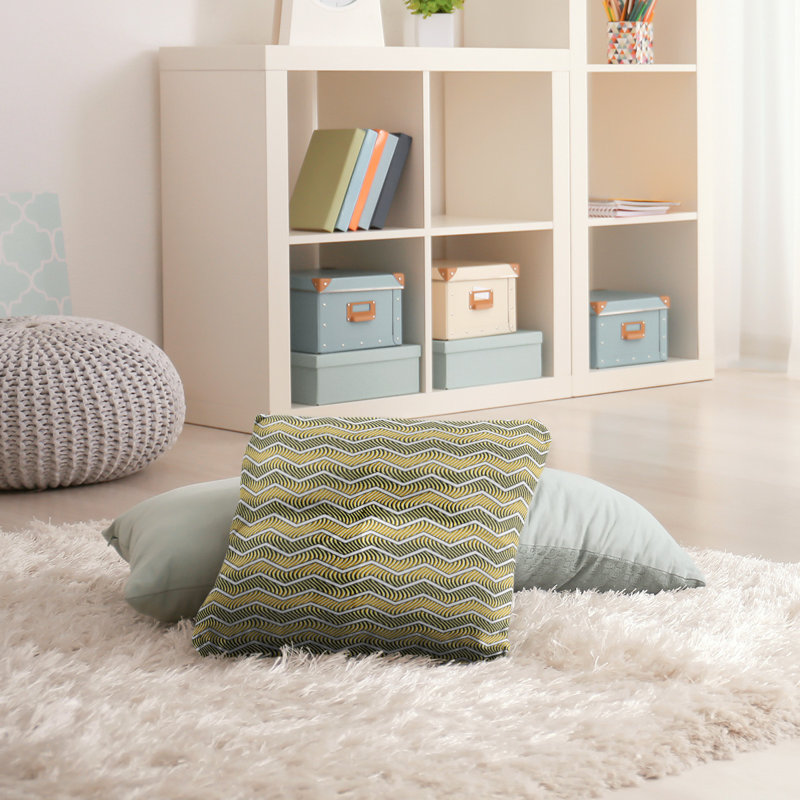 Coussin Rhonda, 26 x 26, Jaune