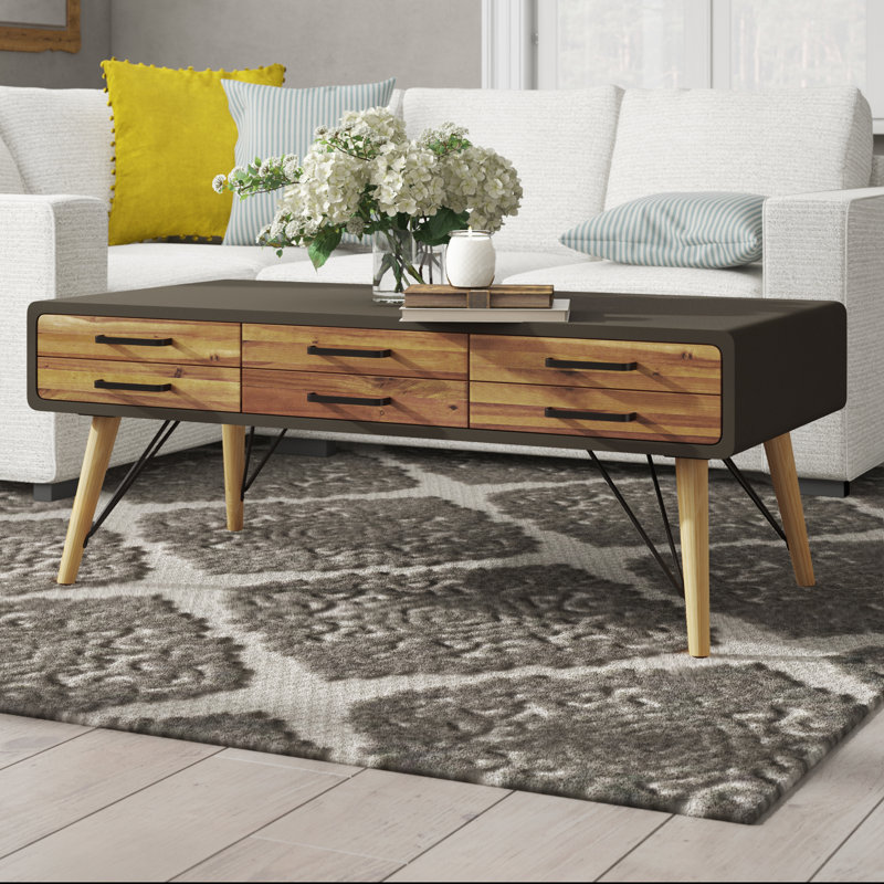 Ashlie Four Leg Coffee Table with Storage