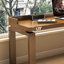 Bureau en L en bois massif avec chicane-286526146
