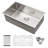 Undermount Single Bowl Kitchen Sink Basin