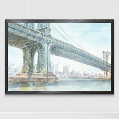 « emblématique aquarelle bridge iv » par paul cezanne-cadre photo, reproduction d’art