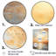 «Beige et Golden Beach Sunset Paradise IV», reproduction sur toile-453310295-453310314